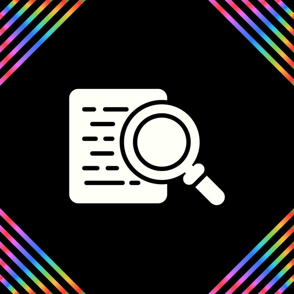 Document Search Vector Icon