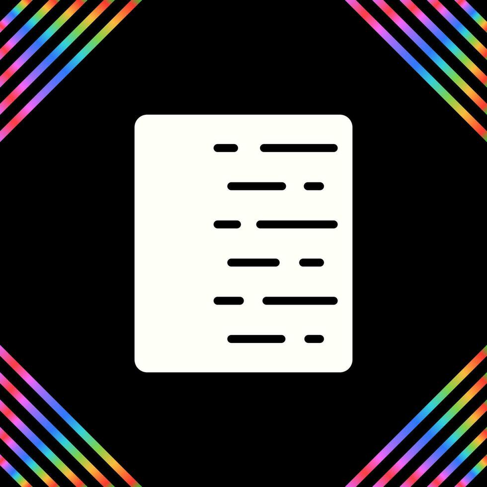 Document Align Right Vector Icon