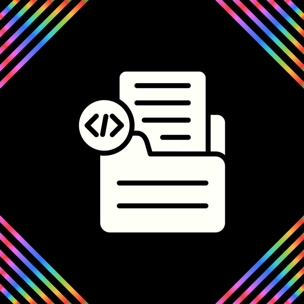 Document Insert Code Vector Icon