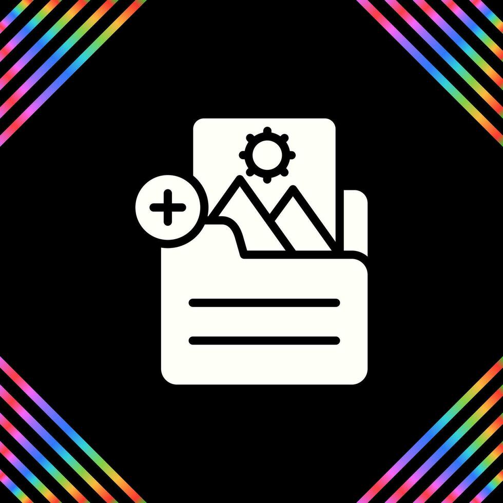 Document Insert Image Vector Icon