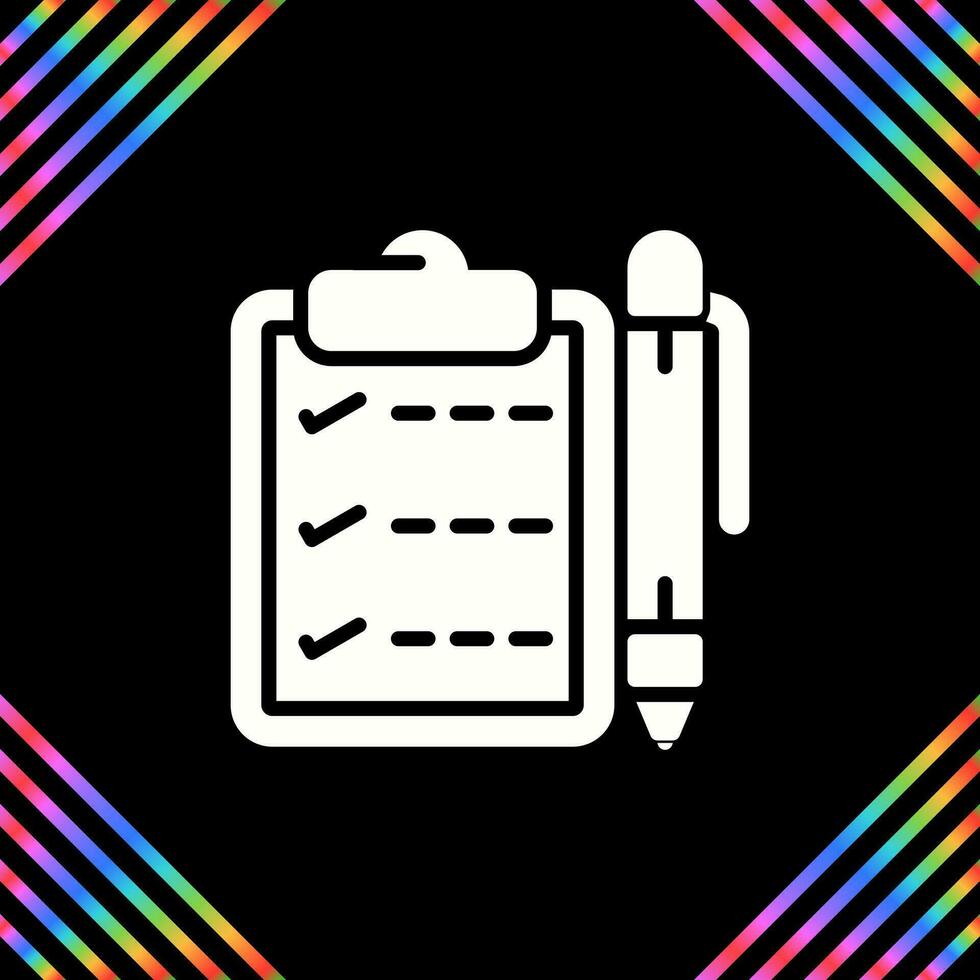 Notepad with pen Vector Icon