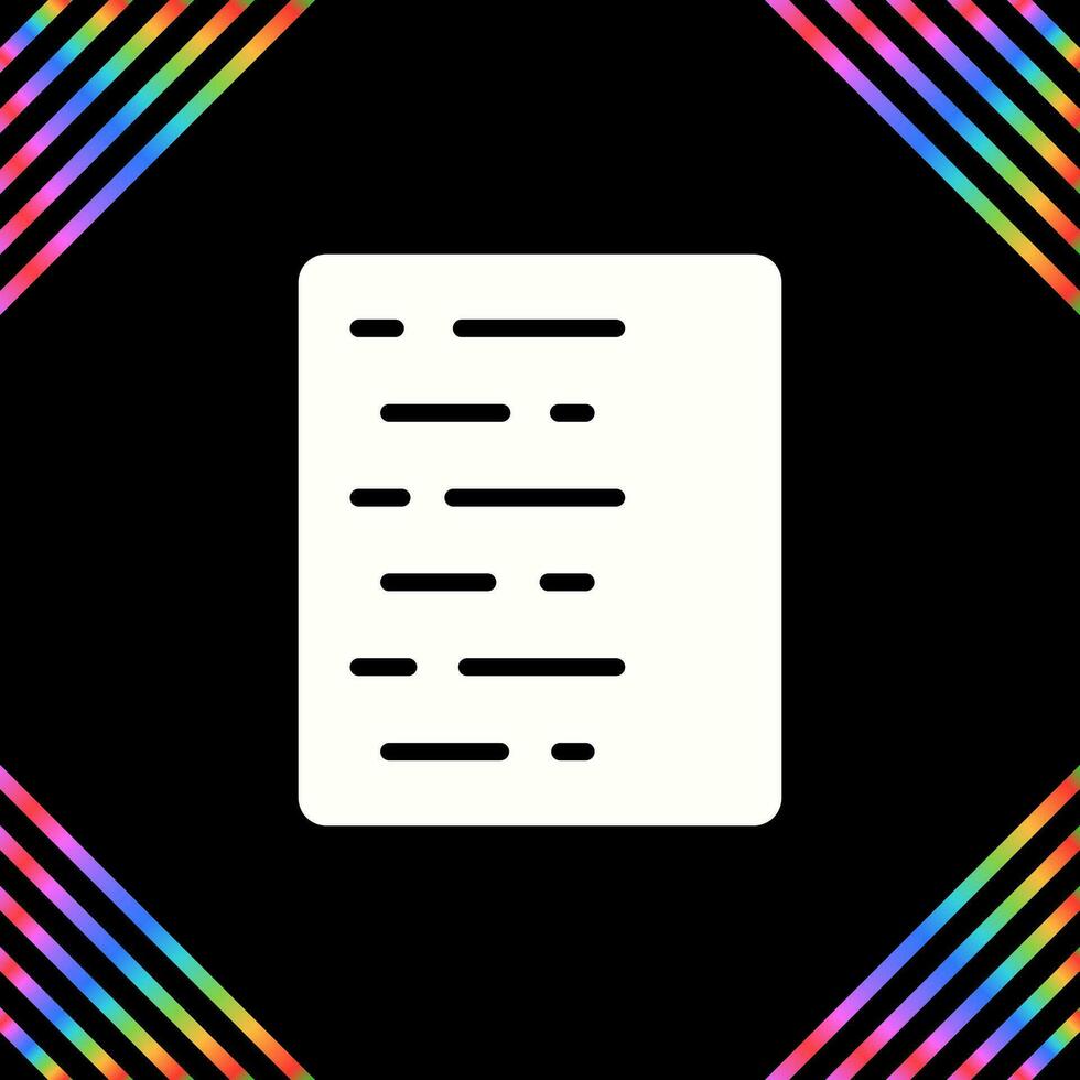 Document Align Left Vector Icon
