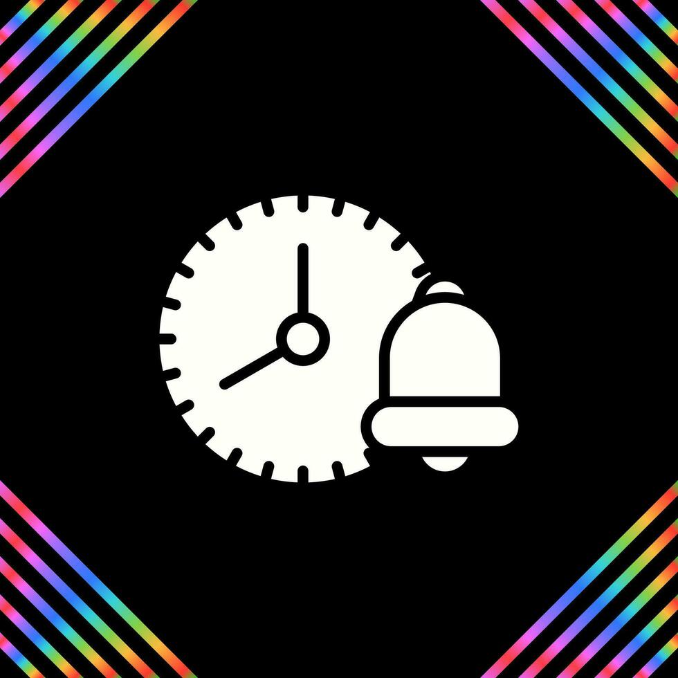 Clock with reminder bell Vector Icon