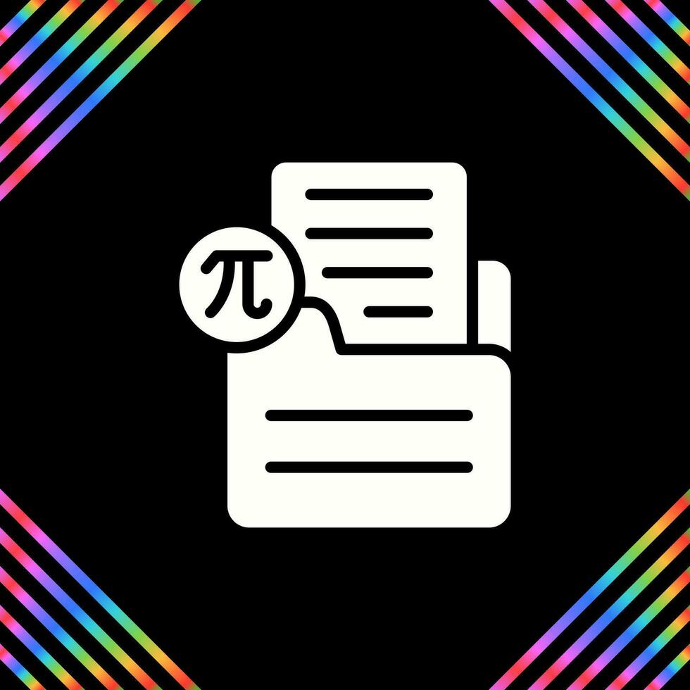 Document Insert Formula Vector Icon