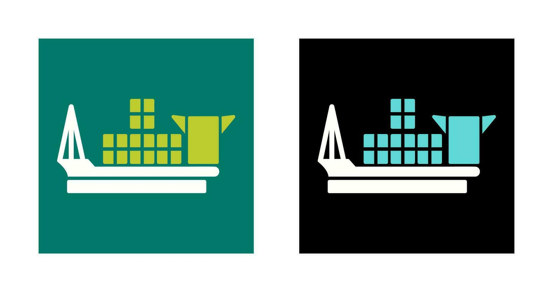 Cargo Ship Vector Icon