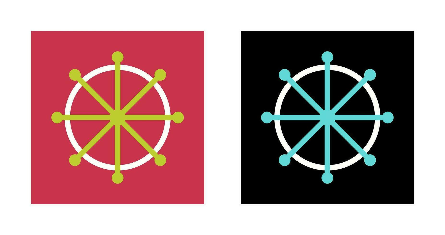 Ship Helm Vector Icon