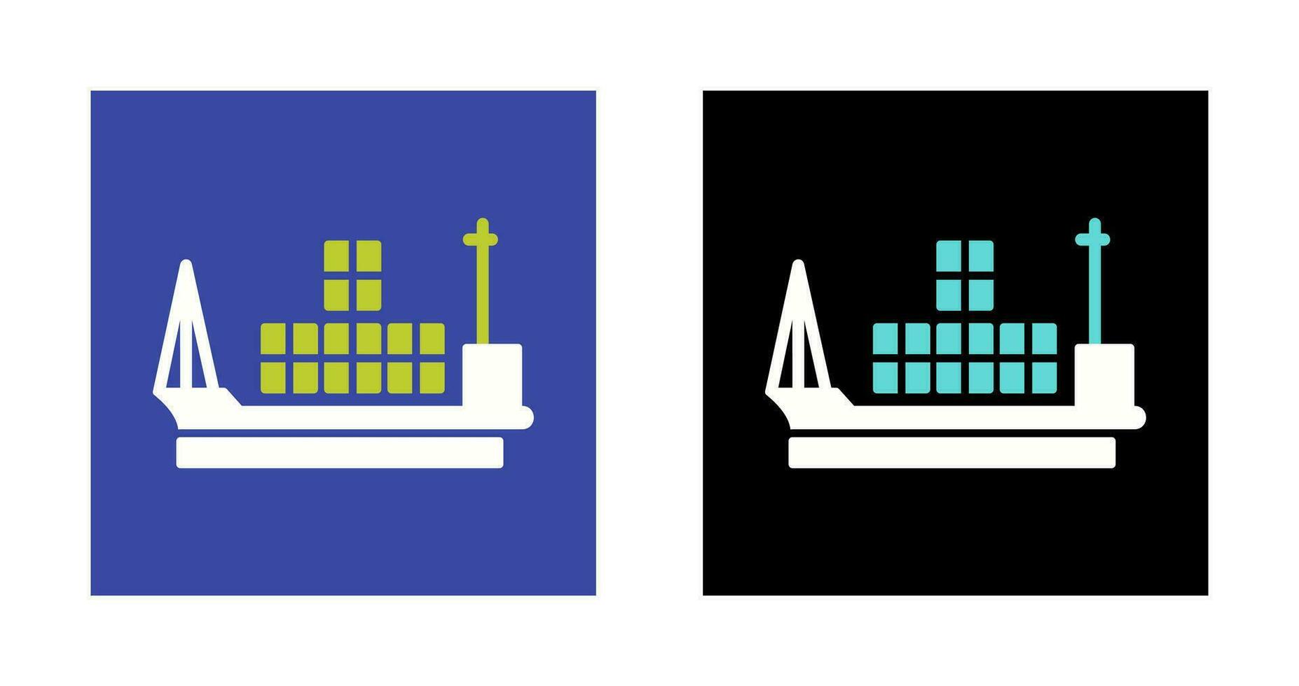Cargo Ship Vector Icon