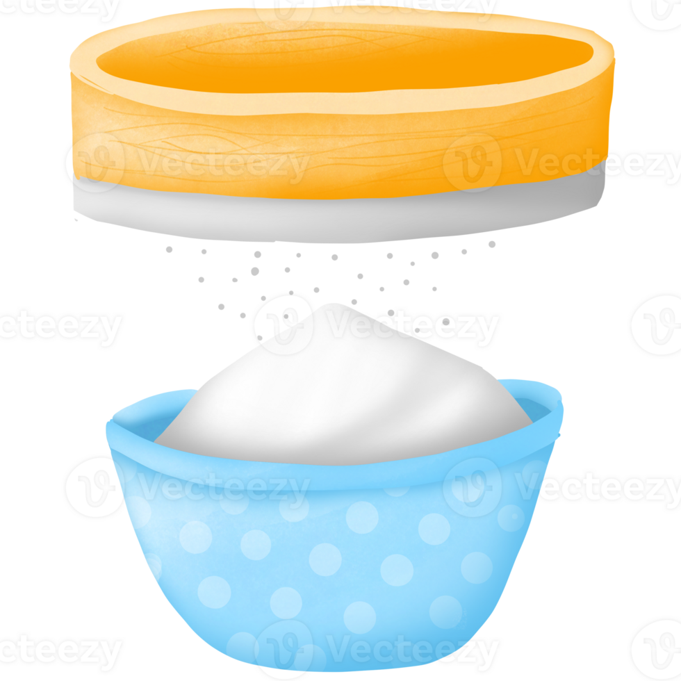 sieving flour powder png