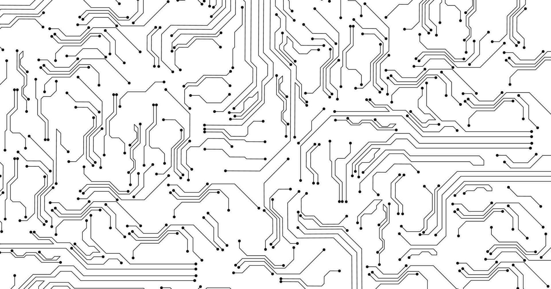 negro circuito diagrama en blanco antecedentes. vector