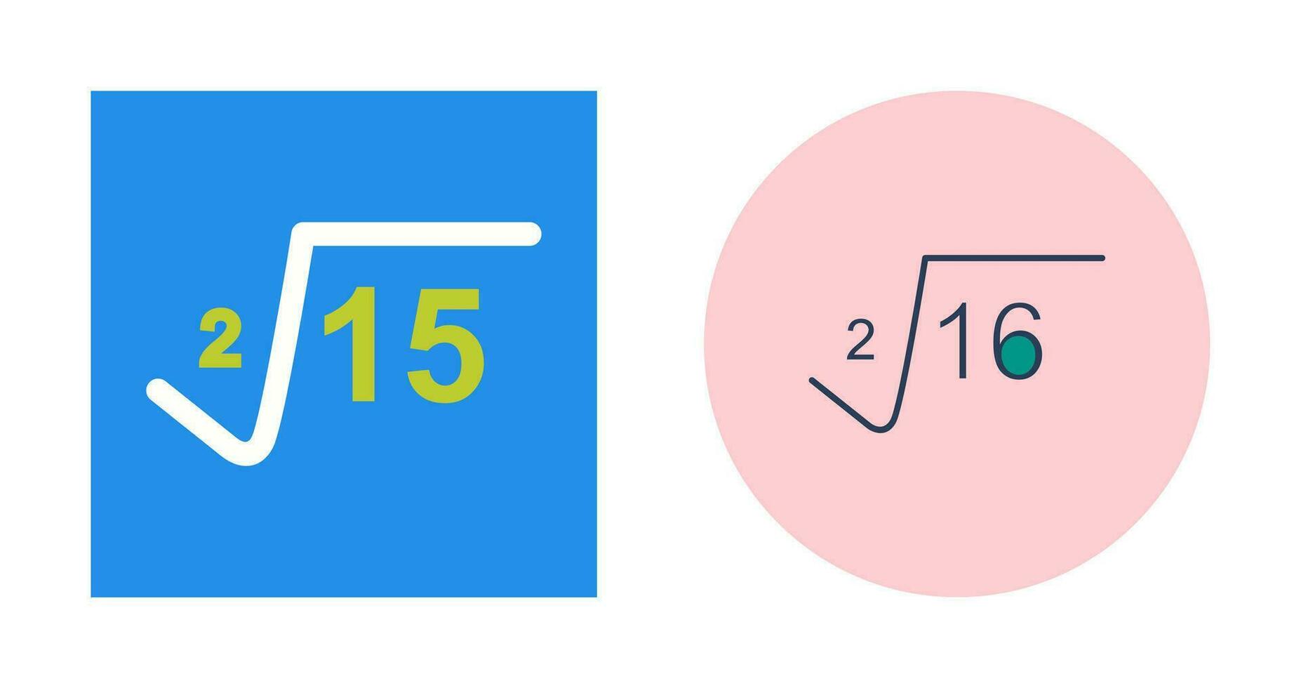 Square Root Vector Icon