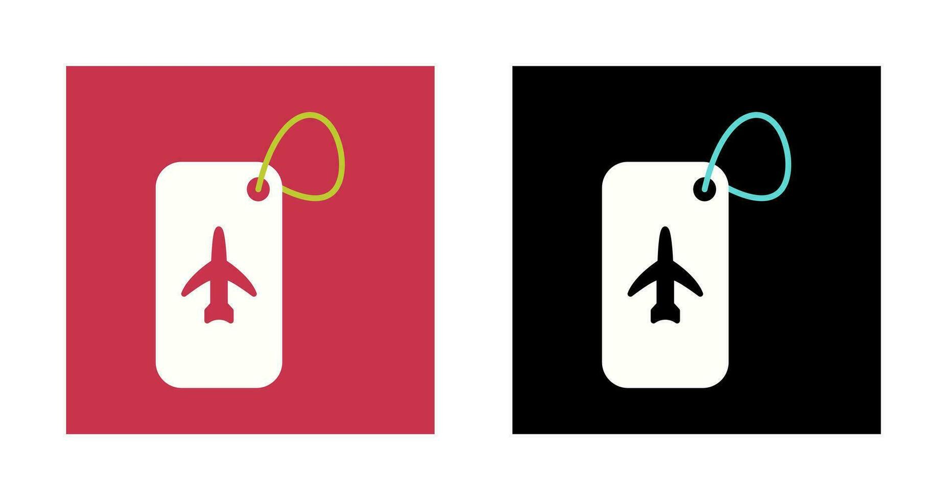 Luggage Tag Vector Icon