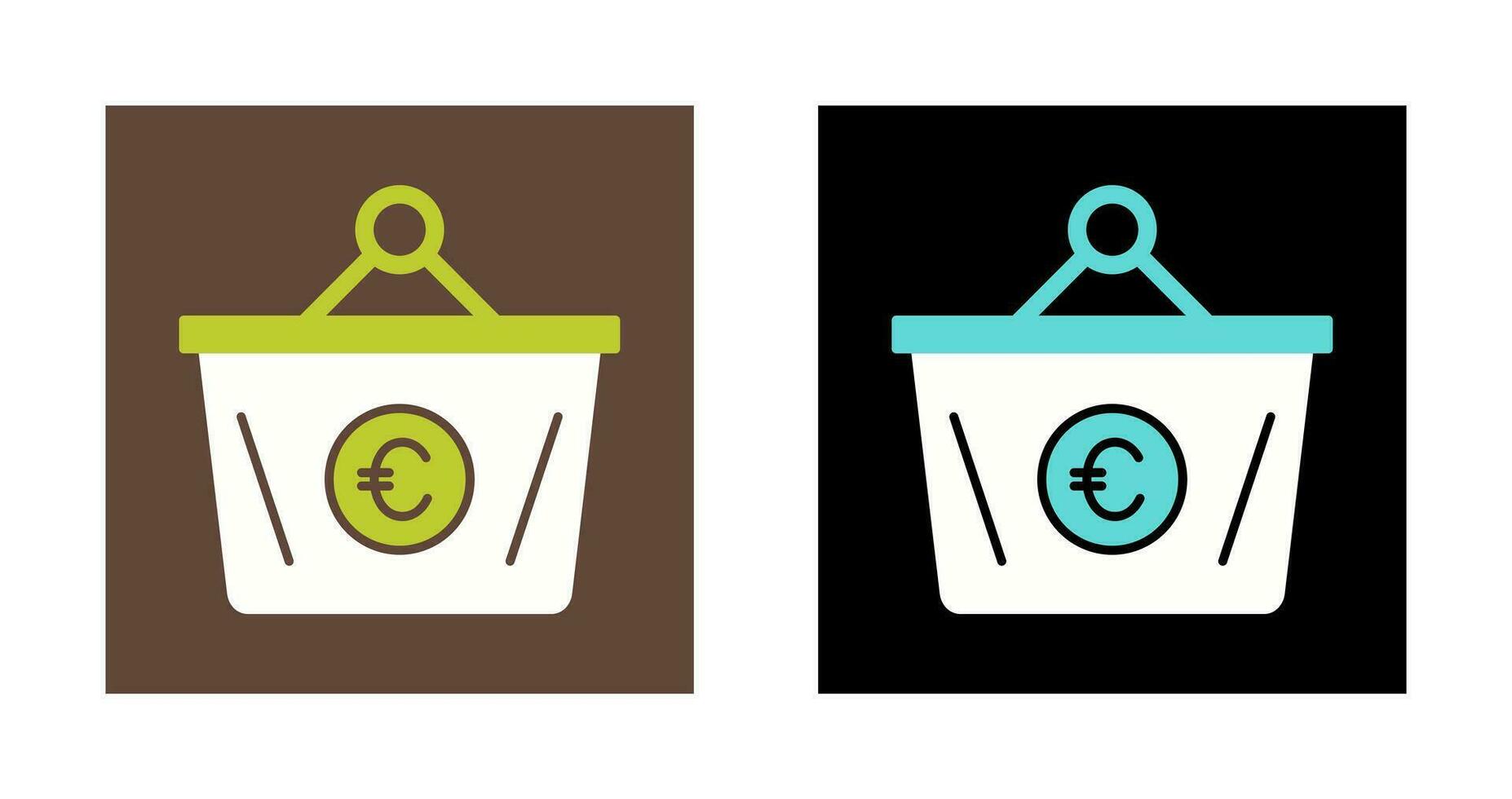 Euro Basket Vector Icon