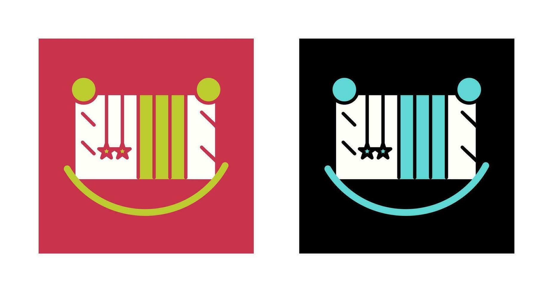 Baby Cot Vector Icon