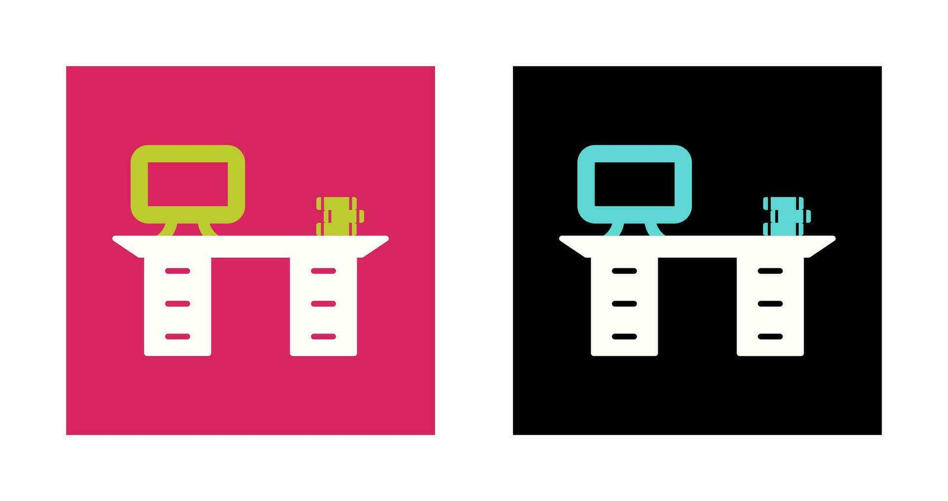 Working Desk Vector Icon