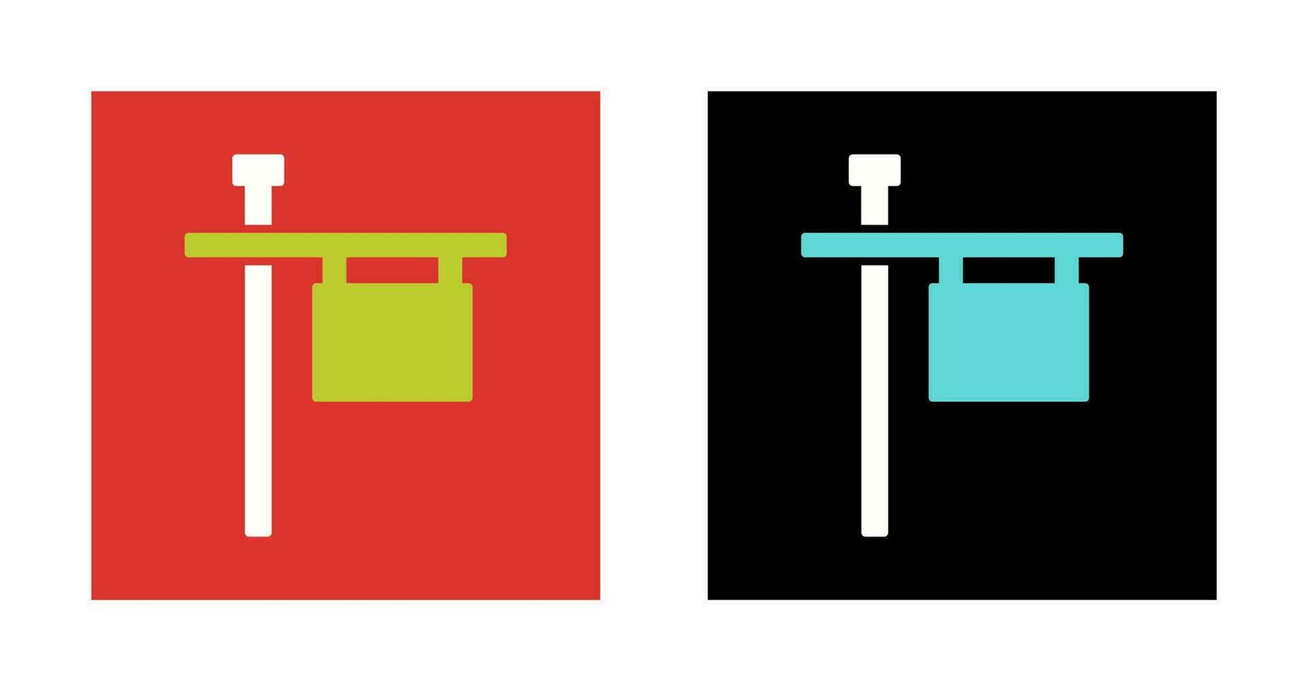 Post Sign Vector Icon