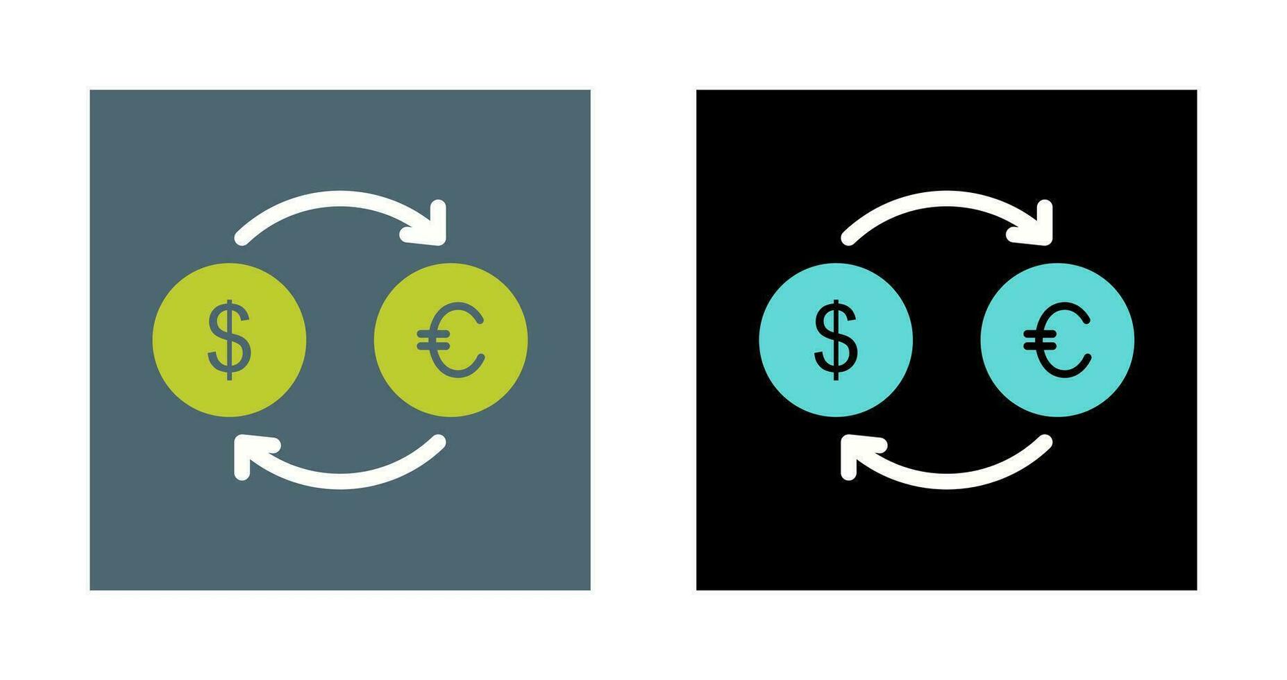 Dollar to Euro Vector Icon