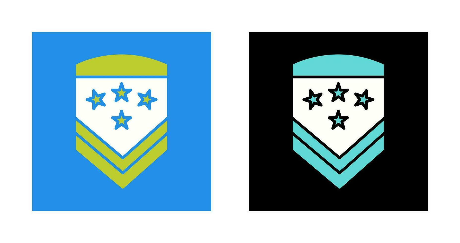 icono de vector de insignia militar