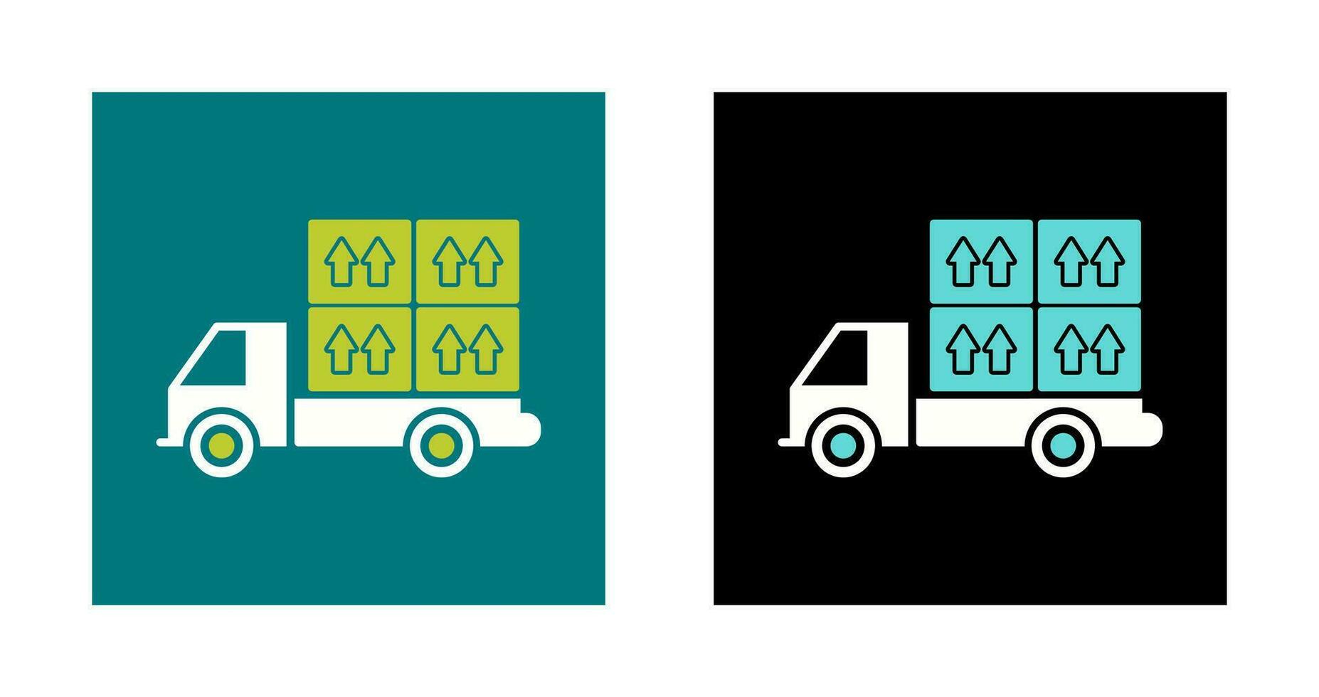 Loaded Truck Vector Icon