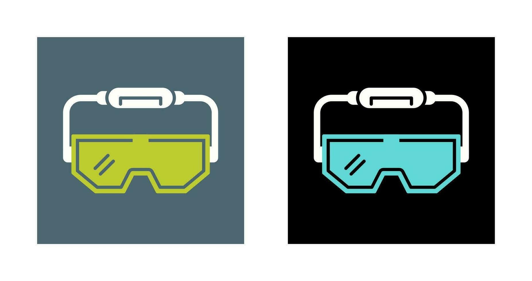 icono de vector de gafas de laboratorio