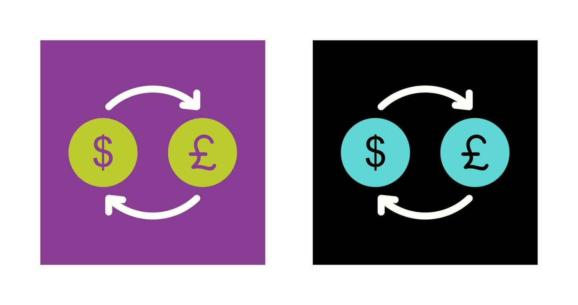 Dollar to Pound Vector Icon