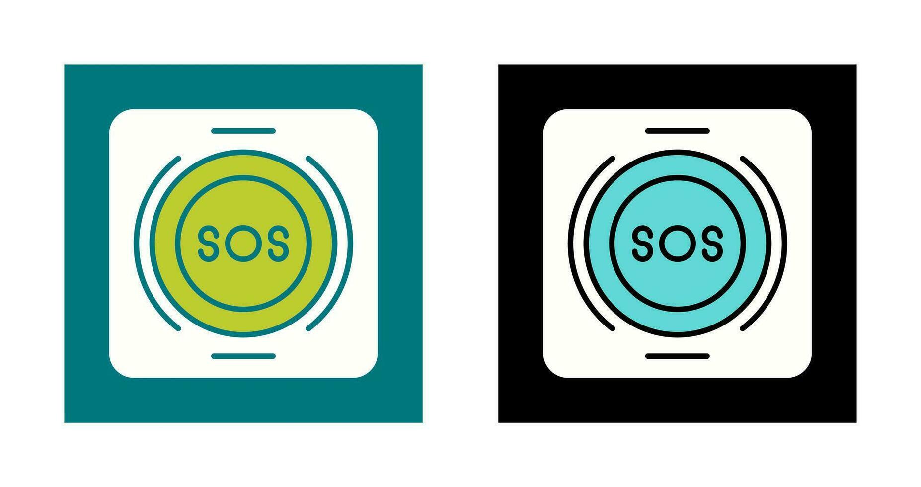 Emergency Button Vector Icon