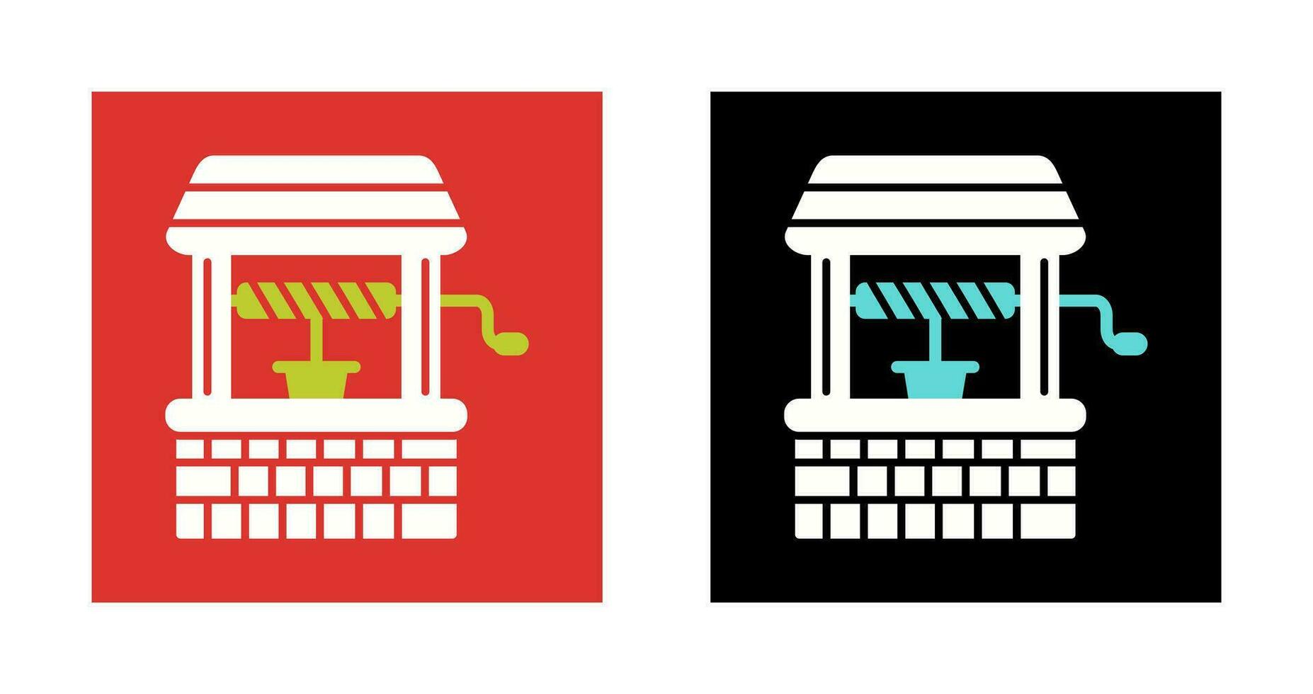 Water Well Vector Icon