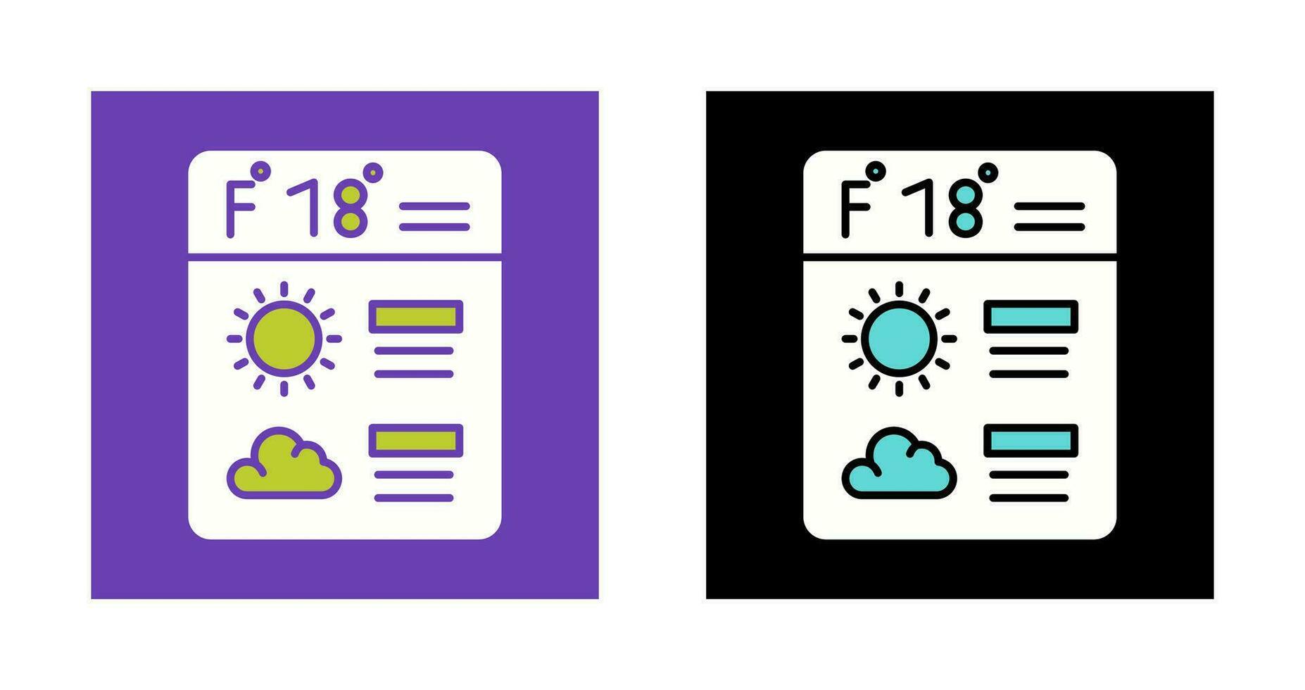 Forecast Vector Icon