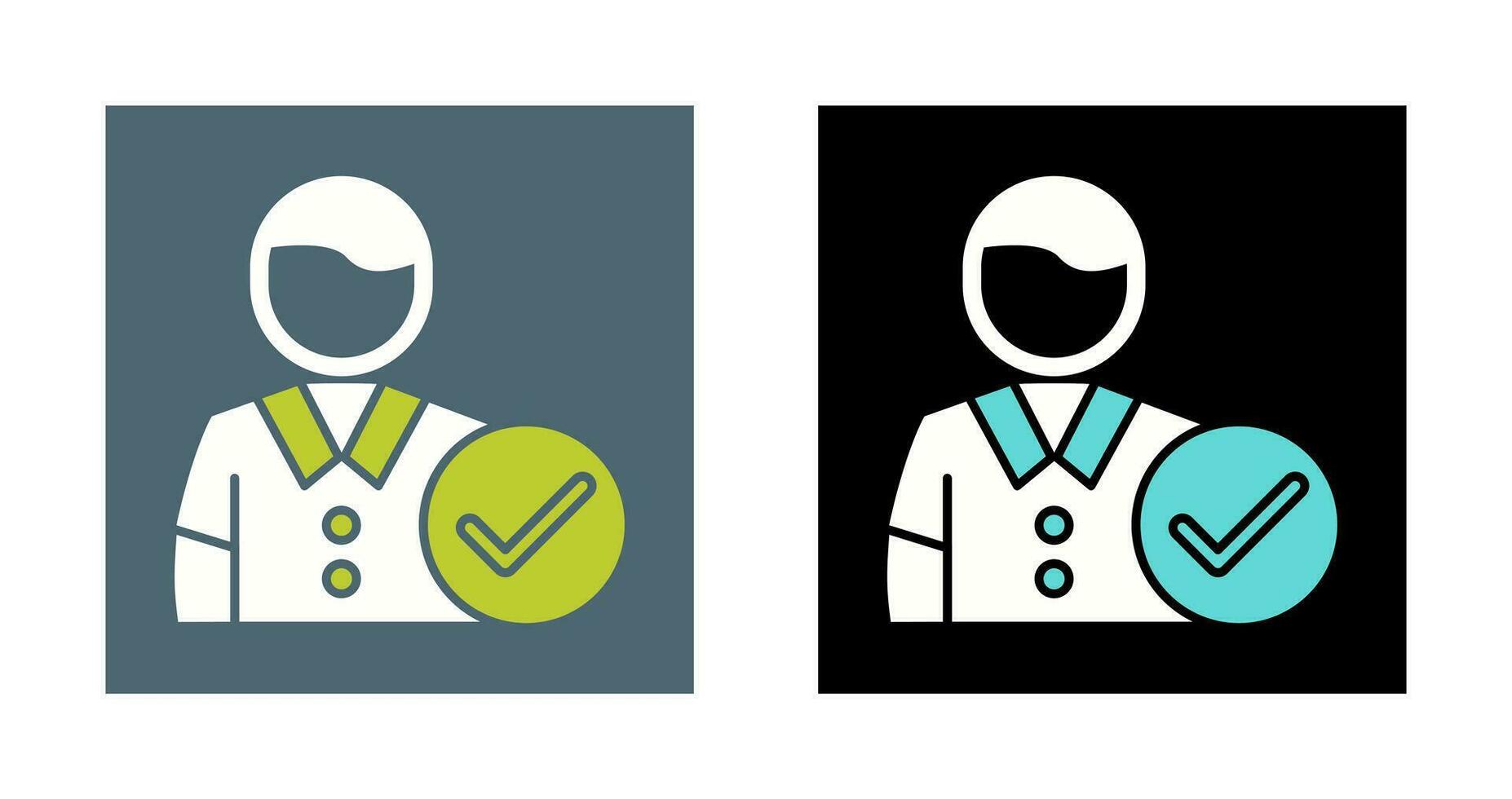 Man Accept Vector Icon