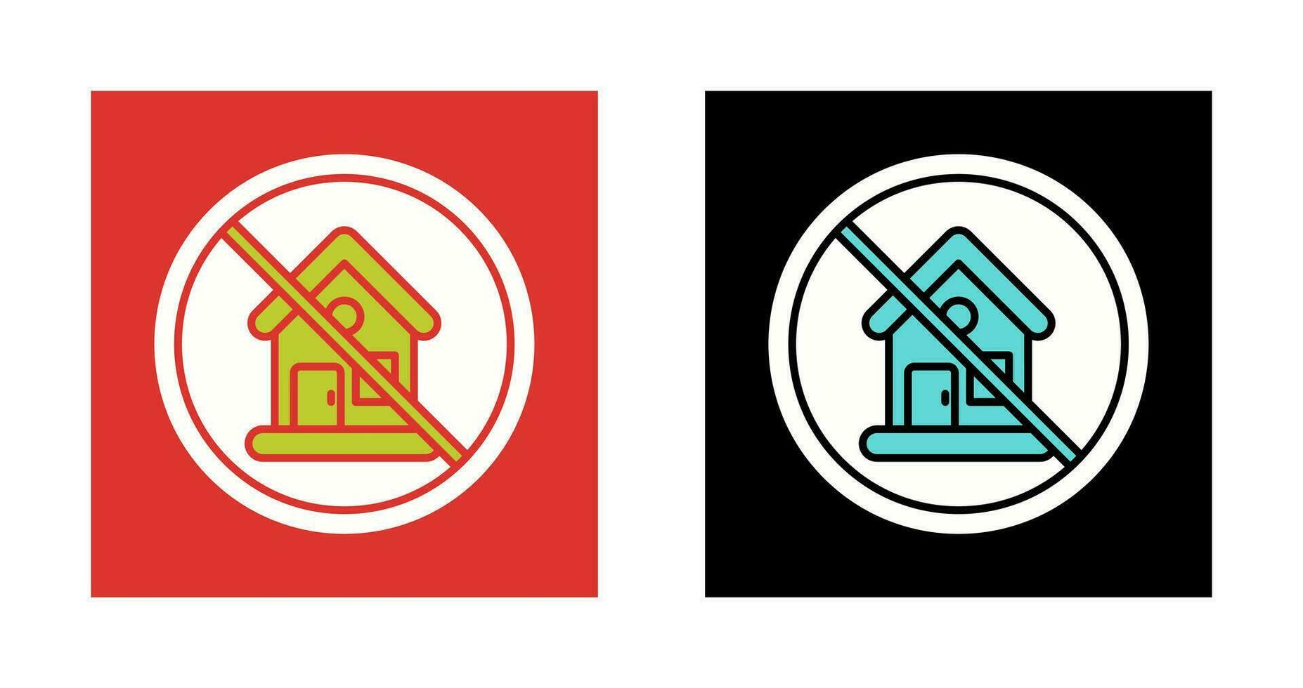 No House Vector Icon