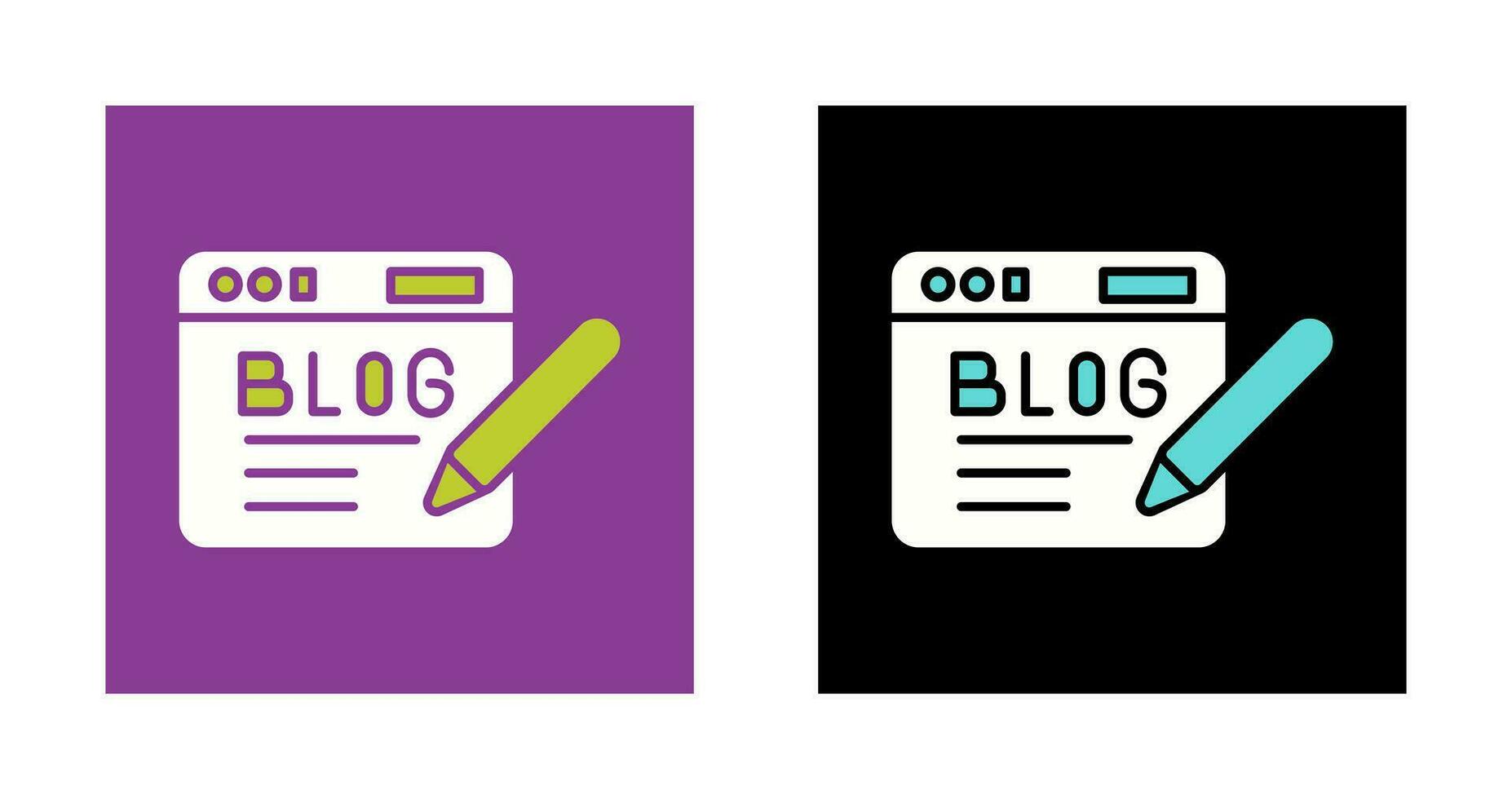 icono de vector de blog