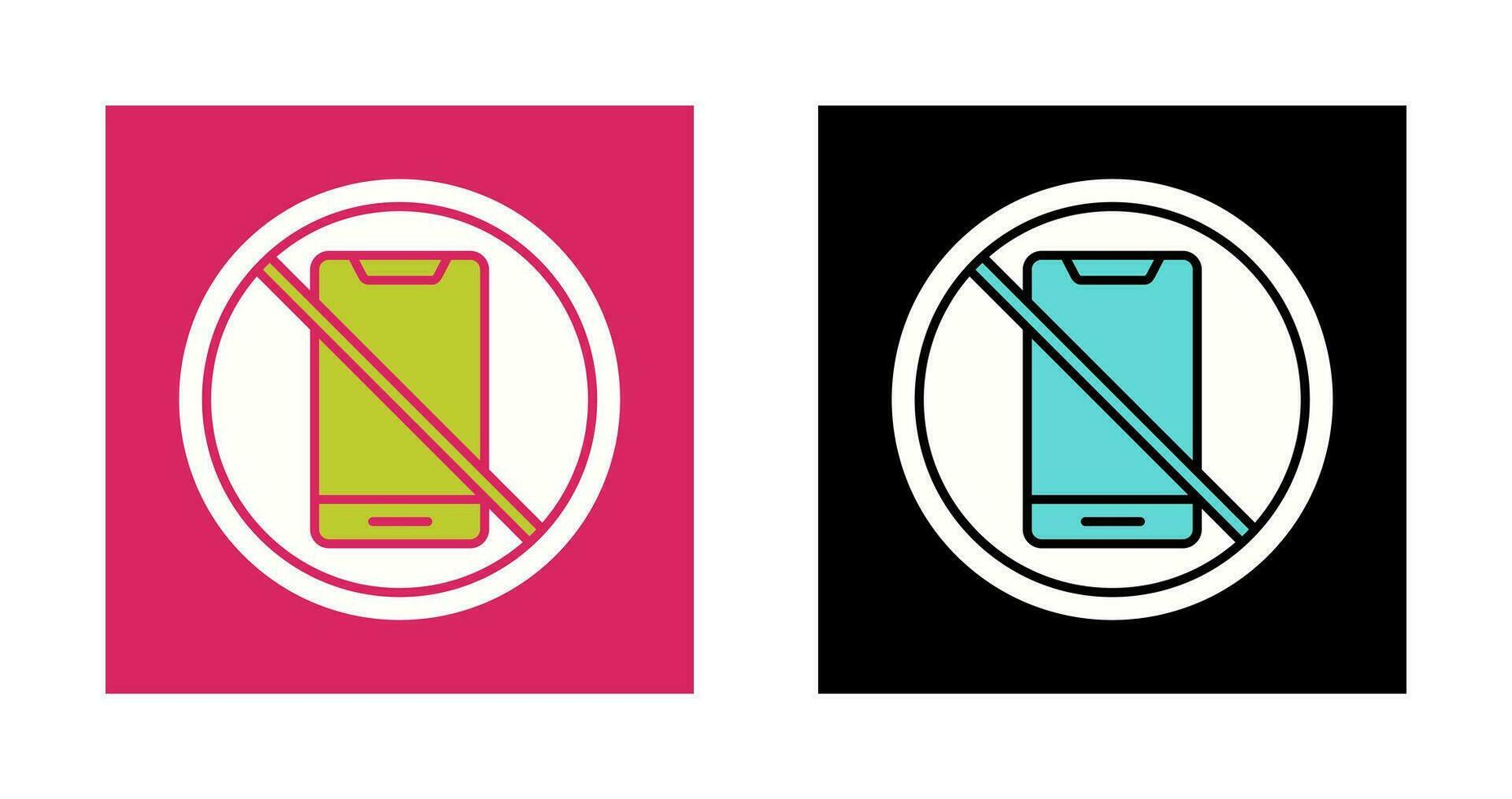 No Cell Phone Vector Icon