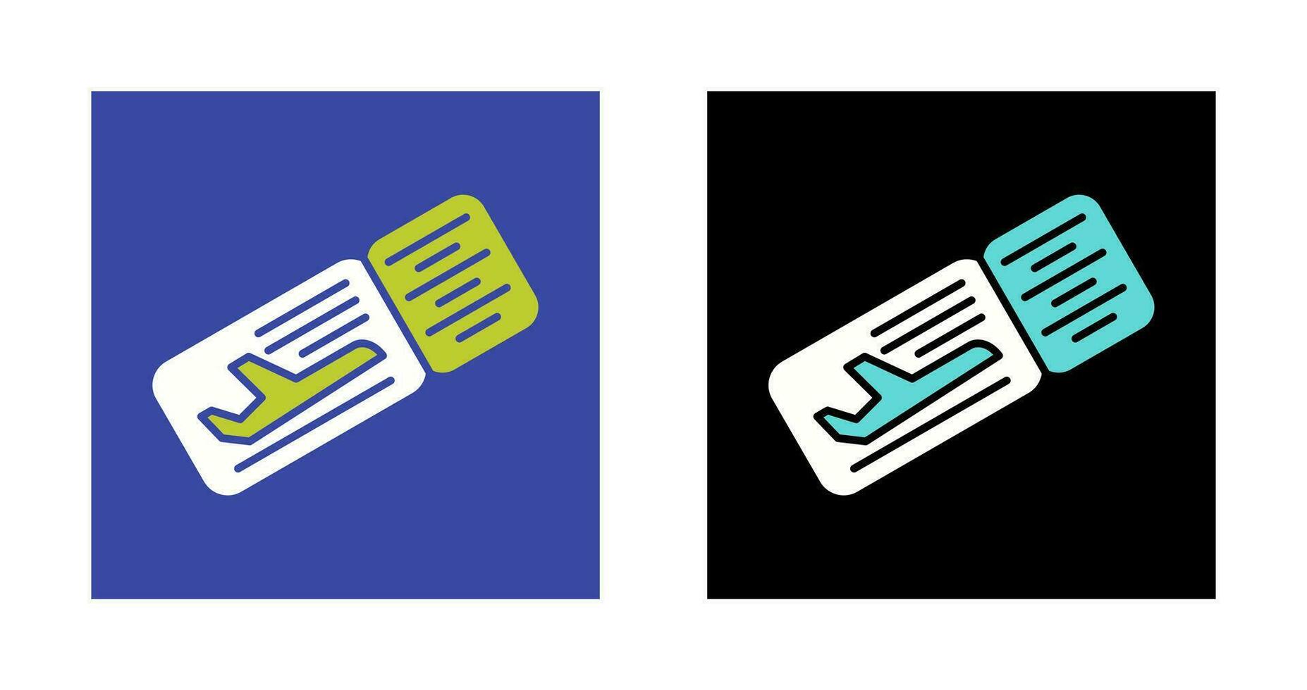 Plane Tickets Vector Icon