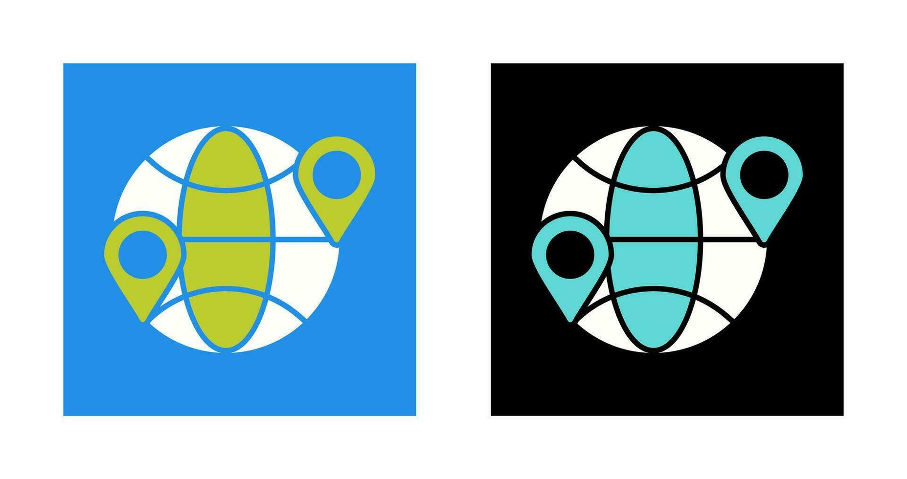 Globe Location Vector Icon