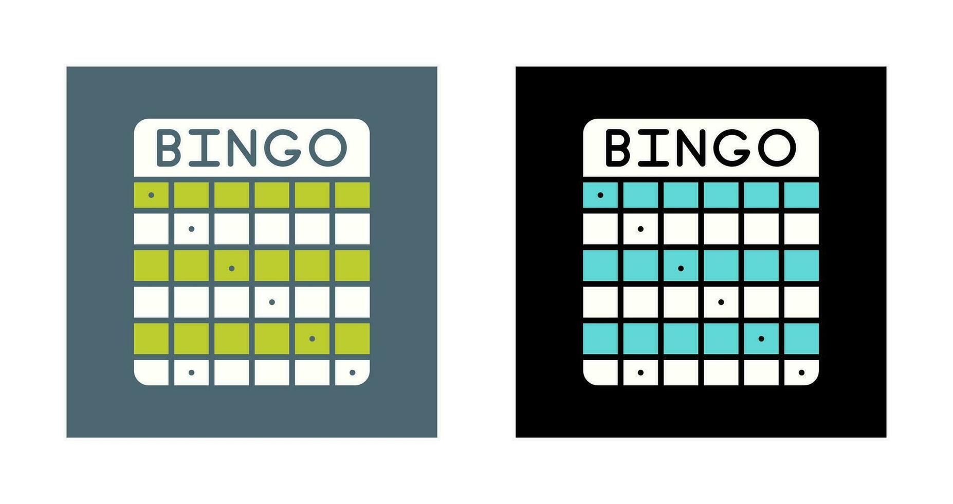 icono de vector de bingo