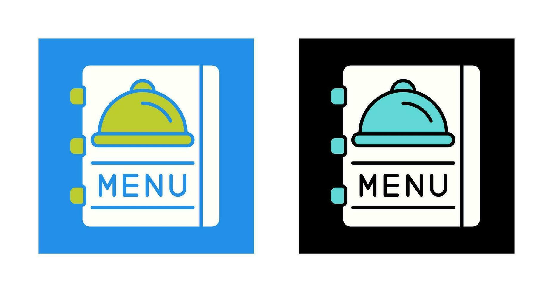 icono de vector de menú de comida