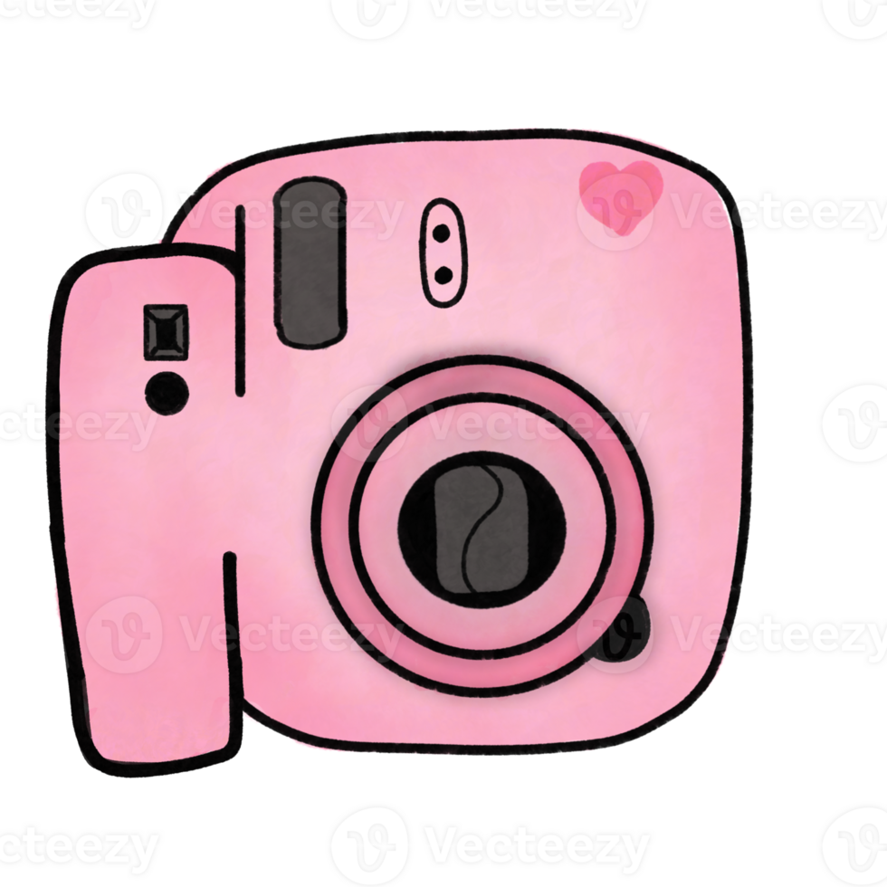 photo camera clipart design on transparent background PNG . Pro