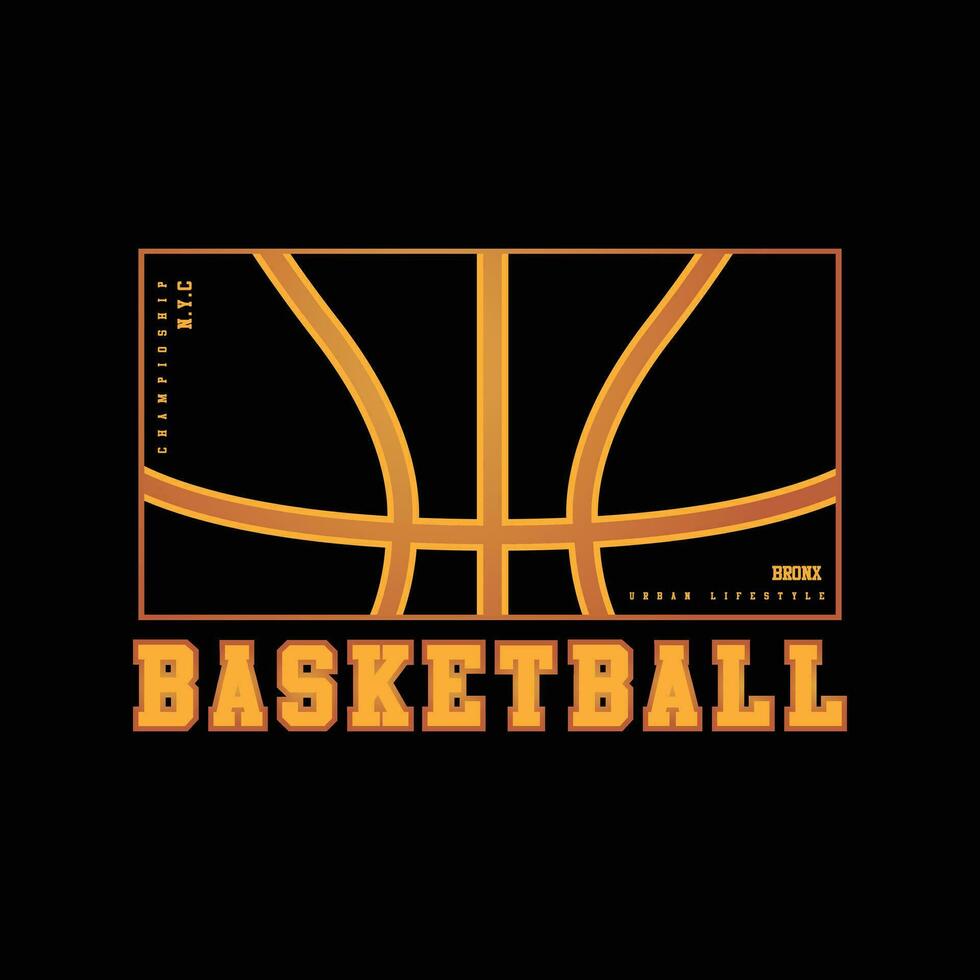 baloncesto ilustración tipografía para t camisa, póster, logo, pegatina, o vestir mercancías vector