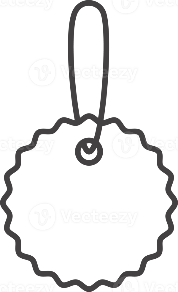 prezzo etichetta icona. schema regalo etichetta per vendita e sconto Prodotto. bagaglio cartello con nastro. png