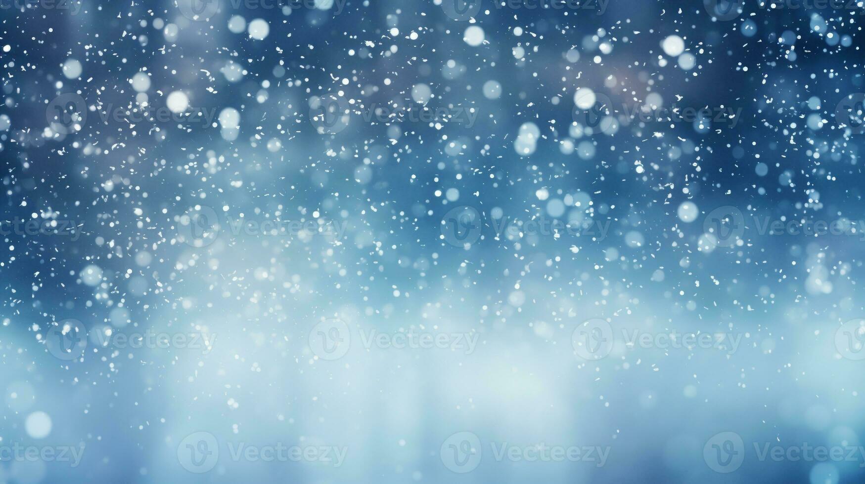 blur snow background. festive winter holiday and Christmas and new year backdrop for design element. generative AI photo