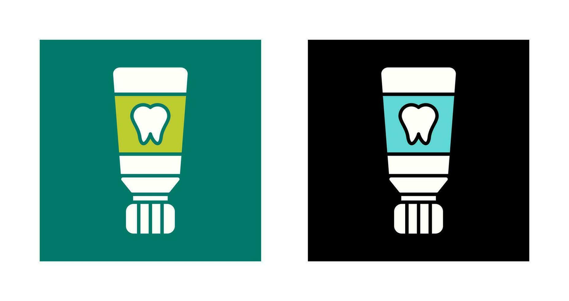 icono de vector de pasta de dientes