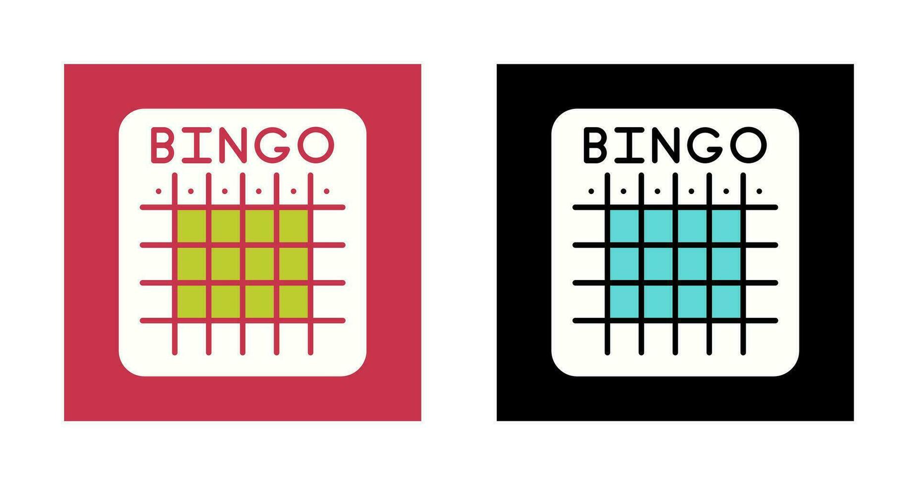 icono de vector de bingo