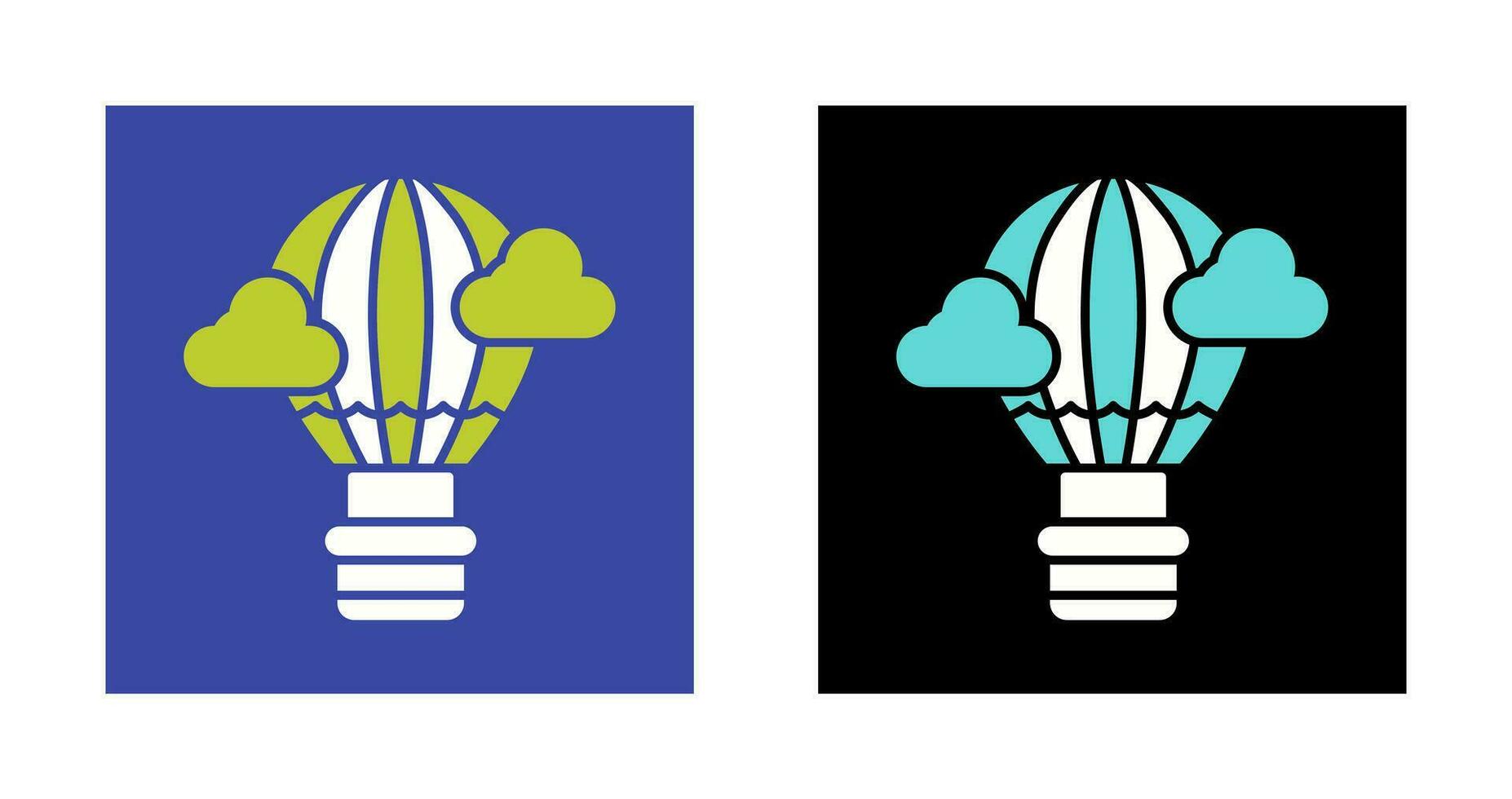 Hot Air Balloon Vector Icon