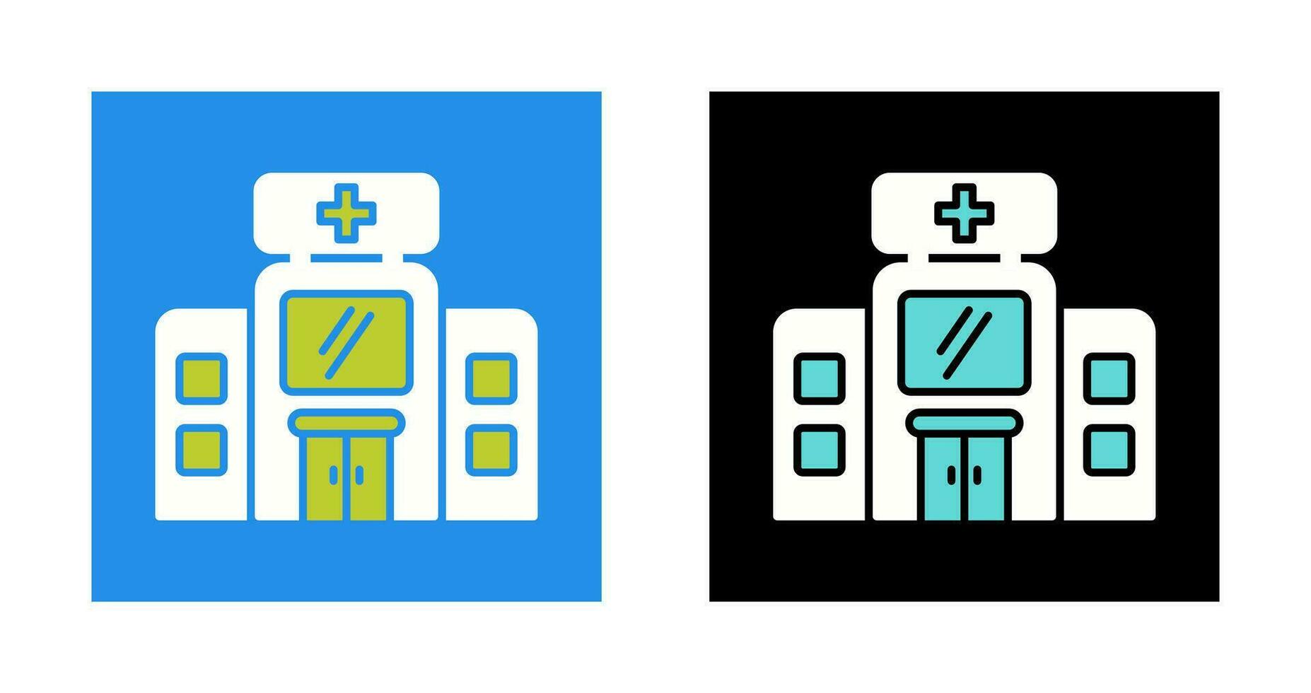 icono de vector de hospital