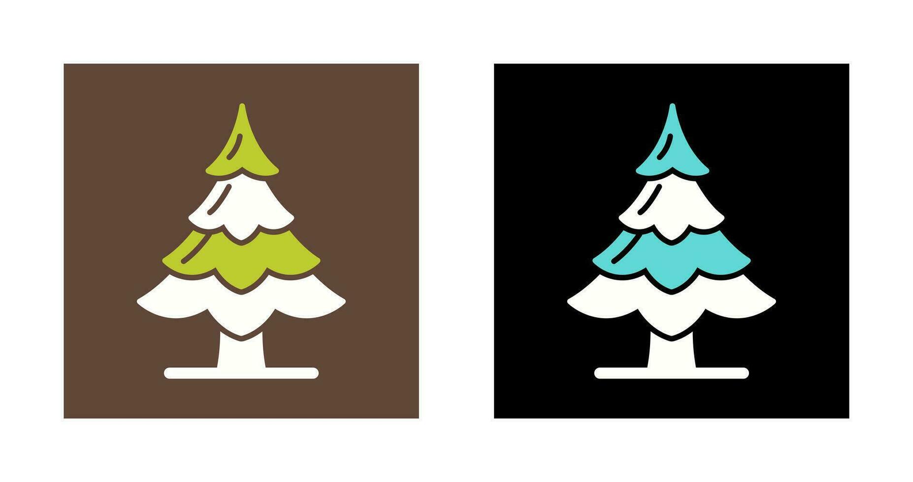 icono de vector de árbol de pino