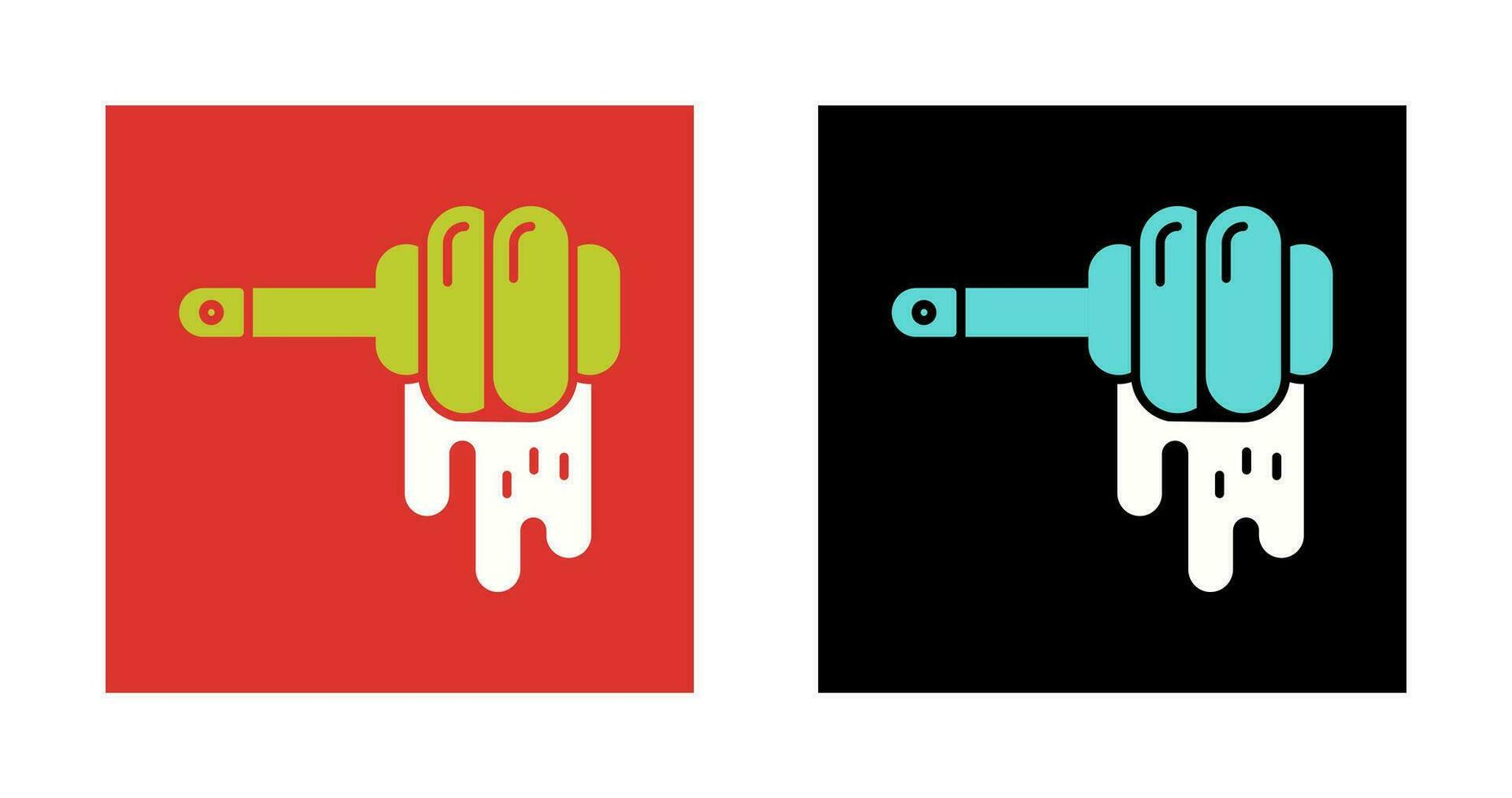 Honey Dipper Vector Icon