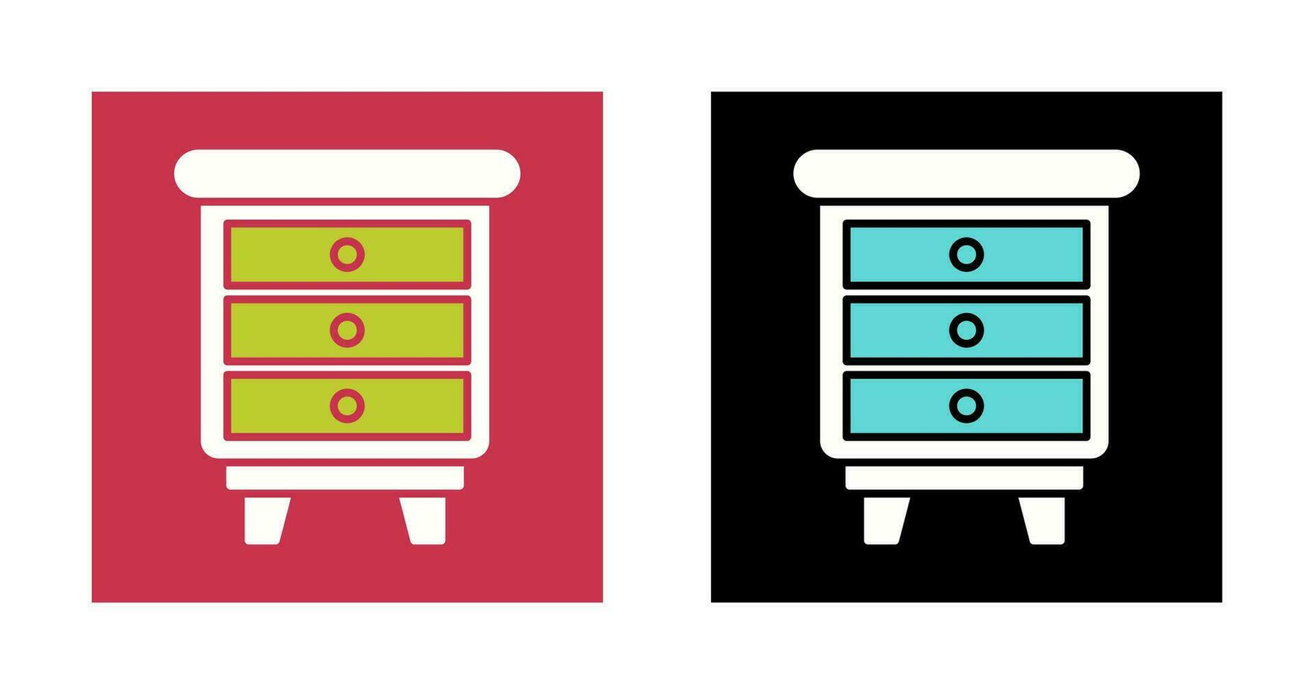 Chest Of Drawers Vector Icon