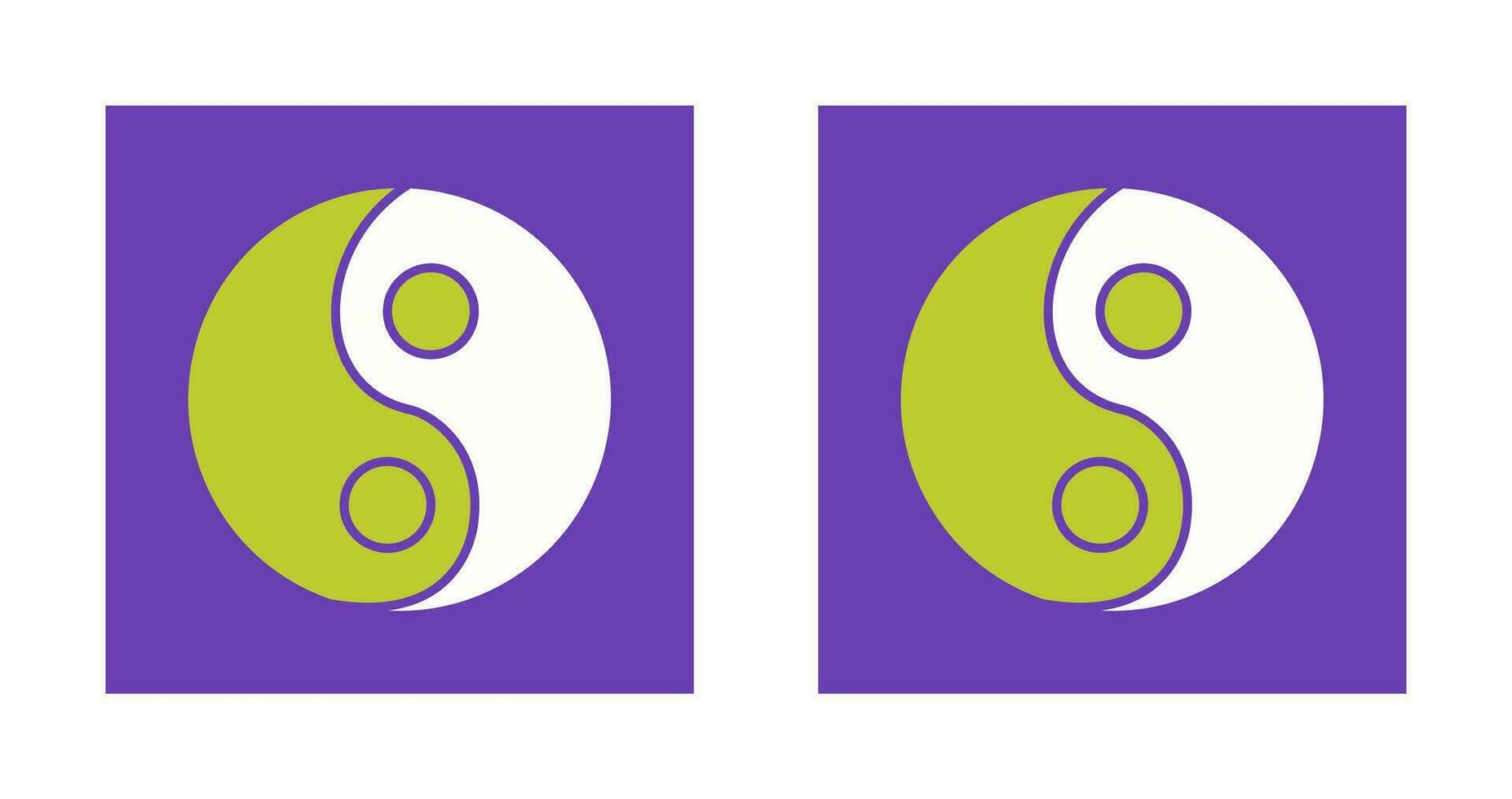 Yin Yang Vector Icon