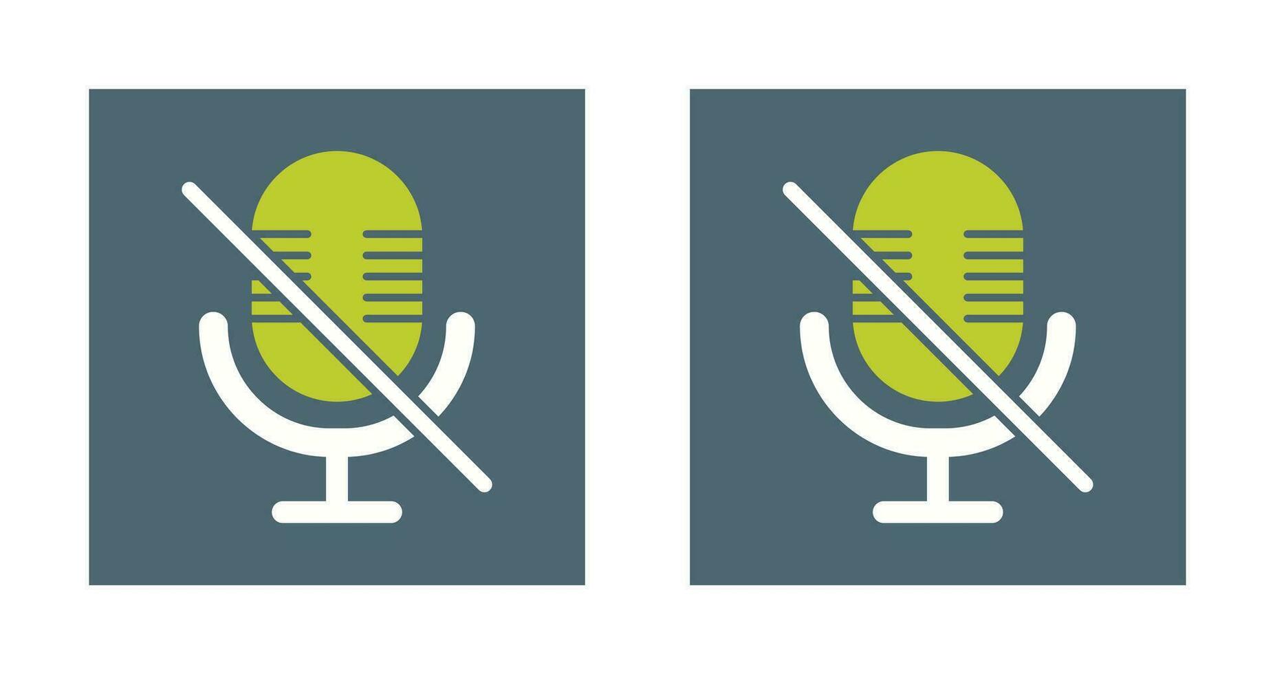 Microphone Mute Vector Icon