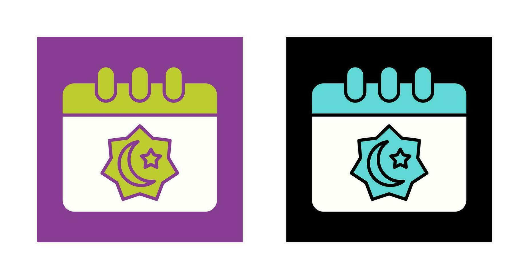 Islamic Calendar Vector Icon