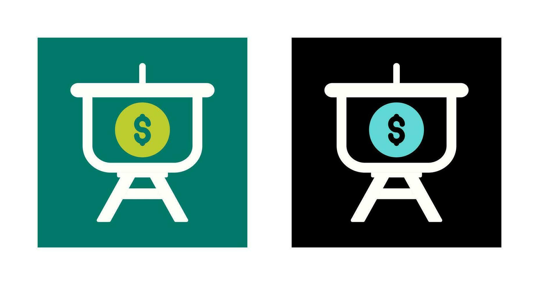 Dollar Presentation Vector Icon